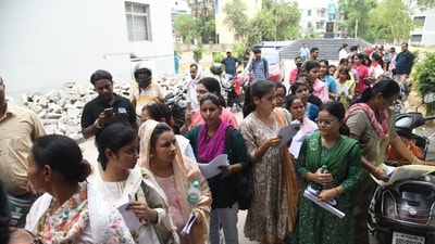 The National Testing Agency (NTA) conducted the UGC NET June Exam 2024 at various exam centres across the country. UGC NET exam for 83 subjects was conducted in a single day in two shifts. (Santosh Kumar) The National Testing Agency (NTA) conducted the UGC NET June Exam 2024 at various exam centres across the country. UGC NET exam for 83 subjects was conducted in a single day in two shifts. (Santosh Kumar)