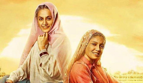 Taapsee Pannu and Bhumi Pednekar in Saand Ki Aankh. Taapsee Pannu and Bhumi Pednekar in Saand Ki Aankh.
