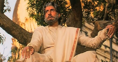 Amitabh Bachchan in Sooryavansham. Amitabh Bachchan in Sooryavansham.