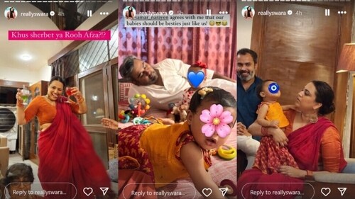 Swara also posted several photos with Raabiyaa. Swara also posted several photos with Raabiyaa.