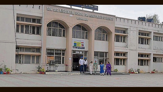 At least 693 Class 12 students from the state’s schools of eminence and meritorious schools are attending classes at Senior Secondary Residential School for Meritorious Students, Ludhiana. (HT File)