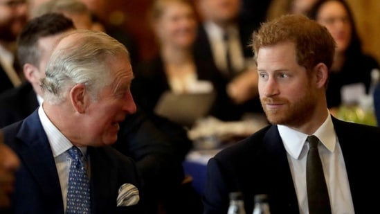 Prince Harry received news of Diana's death from his father, King Charles, on August 31, 1997. (AP )
