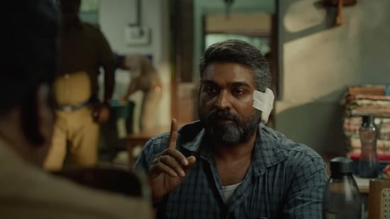 Vijay Sethupathi in a still from Maharaja.
