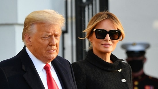 Melania Trump is keeping observers guessing whether she will appear, however warily, on the campaign trail alongside her husband. Aloof and enigmatic, the Slovenian-born former model has been noticeably absent as husband Donald Trump makes his third bid for the White House. (Photo by MANDEL NGAN / AFP) (AFP)