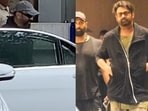 Kamal Haasan and Prabhas arrived in Mumbai for the Kalki 2898 AD event. Kamal Haasan and Prabhas arrived in Mumbai for the Kalki 2898 AD event.