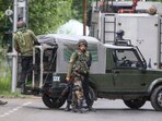 Sopore: Security forces personnel during an encounter with militants, in Sopore, Baramulla, Wednesday, June 19, 2024. (PTI Photo) (PTI06_19_2024_000278A) Sopore: Security forces personnel during an encounter with militants, in Sopore, Baramulla, Wednesday, June 19, 2024. (PTI Photo) (PTI06_19_2024_000278A)
