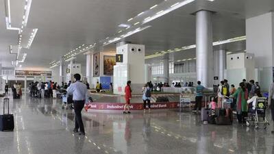 A bomb threat was received at the Shaheed Bhagat Singh International Airport, Chandigarh, early Wednesday morning, prompting the Central Industrial Security Force (CISF) to beef up security and checking. (HT File)