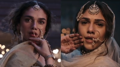 Aditi Rao Hydari and Sharmin Segal as Bibbojaan and Alamzeb Aditi Rao Hydari and Sharmin Segal as Bibbojaan and Alamzeb