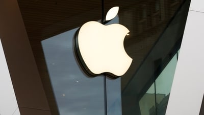An Apple logo adorns the facade of the downtown Brooklyn Apple store in New York. (AP) An Apple logo adorns the facade of the downtown Brooklyn Apple store in New York. (AP)
