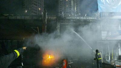 Fire at a fuel station earlier this month. (Sunil Ghosh/HT Photo) Fire at a fuel station earlier this month. (Sunil Ghosh/HT Photo)