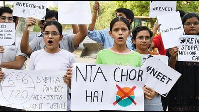 For weeks, protests have swept across India as thousands of students hit the streets against this year’s process amid allegations of NEET-UG question paper leaks (Representative Photo) For weeks, protests have swept across India as thousands of students hit the streets against this year’s process amid allegations of NEET-UG question paper leaks (Representative Photo)