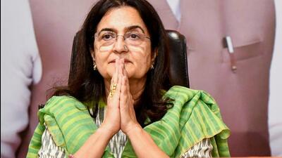 Former Haryana Congress leader Kiran Choudhry along with daughter Shruti joined BJP on Wednesday. (ANI) Former Haryana Congress leader Kiran Choudhry along with daughter Shruti joined BJP on Wednesday. (ANI)