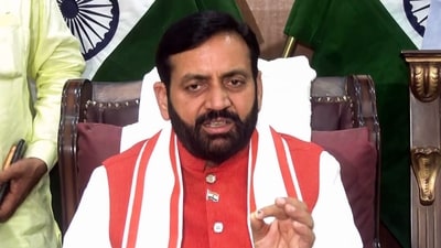 Haryana chief minister Nayab Singh Saini. Haryana chief minister Nayab Singh Saini.