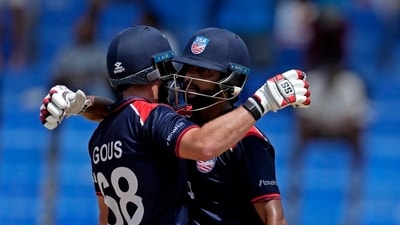 There was hope when Shamsi went for 22 runs in an expensive 18th over but Rabada returned to dismiss Harmeet, conceding only two runs in the penultimate over. (PTI) There was hope when Shamsi went for 22 runs in an expensive 18th over but Rabada returned to dismiss Harmeet, conceding only two runs in the penultimate over. (PTI)