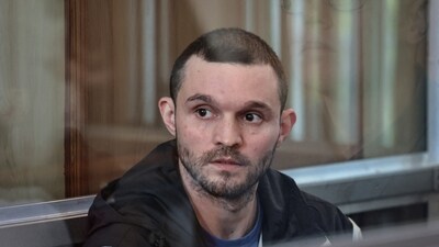 Gordon Black, a U.S. Army staff sergeant, who was detained in Russia on May 2 on suspicion of stealing from a woman he was in a relationship with, appears in a court in Vladivostok, Russia, June 19, 2024. REUTERS/Tatiana Meel (REUTERS)