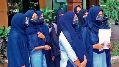 Students wearing Hijab (File image) (ANI) Students wearing Hijab (File image) (ANI)