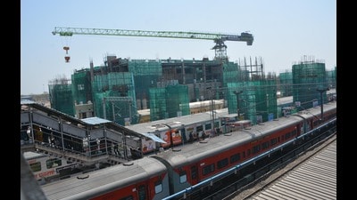 The project will be a beacon for other stations across the Indian railway network, which will be redeveloped along the same lines. (Sant Arora/ HT) The project will be a beacon for other stations across the Indian railway network, which will be redeveloped along the same lines. (Sant Arora/ HT)