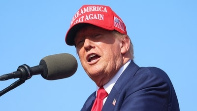 In a new interview, Donald Trump admits he knew about Donald Trump Jr.'s affair with Aubrey O'Day (Photo by SCOTT OLSON / GETTY IMAGES NORTH AMERICA / Getty Images via AFP) (Getty Images via AFP) In a new interview, Donald Trump admits he knew about Donald Trump Jr.'s affair with Aubrey O'Day (Photo by SCOTT OLSON / GETTY IMAGES NORTH AMERICA / Getty Images via AFP) (Getty Images via AFP)