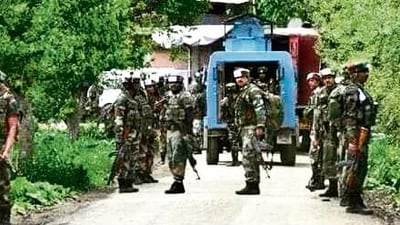 The joint operation, conducted by the Indian Army and the Jammu and Kashmir Police, is still in progress. (HT File/Representational image) The joint operation, conducted by the Indian Army and the Jammu and Kashmir Police, is still in progress. (HT File/Representational image)