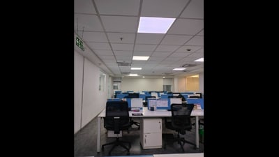 X user shared this image of empty co-working space in Bengaluru. (X/@sagar_lele)