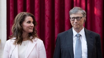 Philanthropist and co-founder of Microsoft, Bill Gates (R) and his ex-wife Melinda at the Elysee Palace in Paris, France. Philanthropist and co-founder of Microsoft, Bill Gates (R) and his ex-wife Melinda at the Elysee Palace in Paris, France.