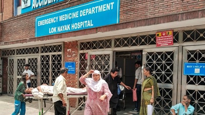 Patients being admitted due to heat stroke and exhaustion at LNJP hospital, in New Delhi, (PTI) Patients being admitted due to heat stroke and exhaustion at LNJP hospital, in New Delhi, (PTI)
