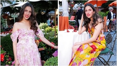Shloka Ambani wore two floral gowns during Radhika Merchant and Anant Ambani's pre-wedding gala. Check out the mind-blowing price (Instagram) Shloka Ambani wore two floral gowns during Radhika Merchant and Anant Ambani's pre-wedding gala. Check out the mind-blowing price (Instagram)