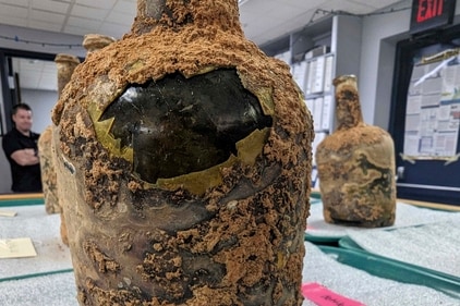 18th century artifacts found underneath George Washington's residence in Mount Vernon. (AP) 18th century artifacts found underneath George Washington's residence in Mount Vernon. (AP)