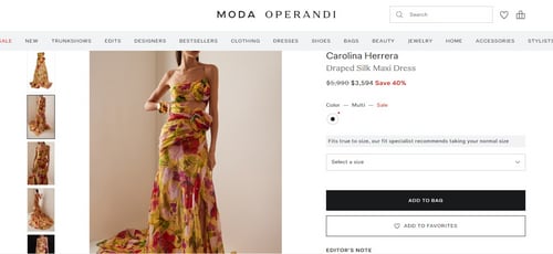 The price of the yellow floral gown Shloka Ambani wore in Italy. (modaoperandi.com)