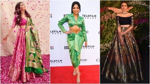 Upcycle your mom's old Banarasi saree into a skirt. (Pinterest) Upcycle your mom's old Banarasi saree into a skirt. (Pinterest)