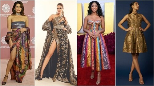 Upcycle your mom's old Banarasi saree into a dress. (Pinterest) Upcycle your mom's old Banarasi saree into a dress. (Pinterest)