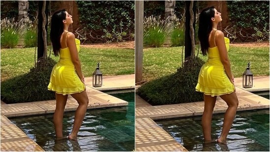 nora fatehi in short dress It Looks A Lot Like Spring In The Middle Of The Year Thanks To Nora Fatehi's Rosy Mini Dress