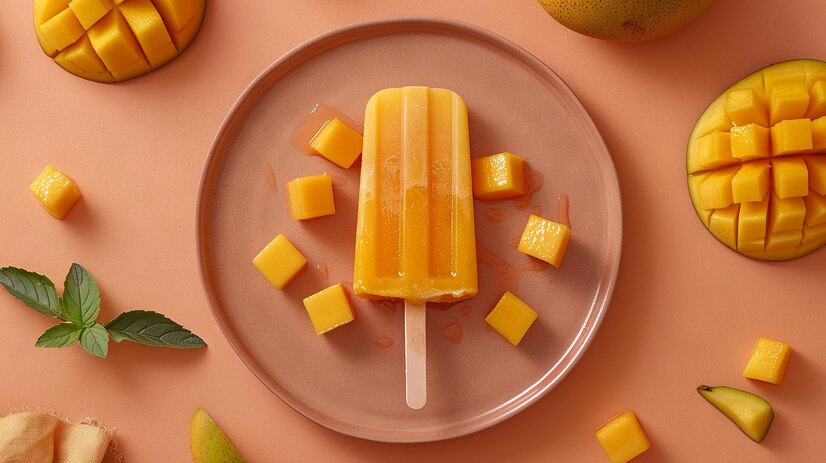 Homemade Mango Popsicles(Freepik )