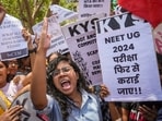 NEET UG Row: The opposition has come down heavily on the Centre and the NTA, accused both of destroying the future of students. (PTI Photo/Arun Sharma)
