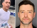 T.J. Holmes calls out jokes about Justin Timberlake's arrest (officialtjholmes/Instagram, Sag Harbor Police Department via AP)