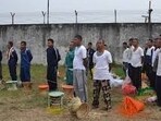 The desperate voices of these undertrials echo through the confines of the jail’s foreigners’ detention centre The desperate voices of these undertrials echo through the confines of the jail’s foreigners’ detention centre