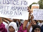 Students stage a protest against the alleged irregularities in the NEET-UG examination results and demand re-examination (File Photo) Students stage a protest against the alleged irregularities in the NEET-UG examination results and demand re-examination (File Photo)