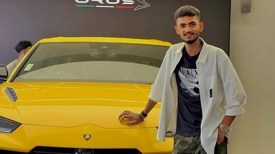 Anurag Dwivedi poses with his new Lamborghini Urus S. (Instagram/@anuragxcricket) Anurag Dwivedi poses with his new Lamborghini Urus S. (Instagram/@anuragxcricket)