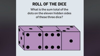 What do you think is the correct solution to this dice-related brain teaser? (Reddit/@EndersGame_Reviewer) What do you think is the correct solution to this dice-related brain teaser? (Reddit/@EndersGame_Reviewer)