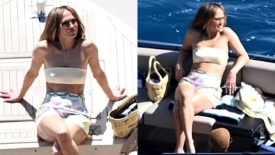 Jennifer Lopez spotted enjoying a lavish vacation in Italy. The singer showcases her stunning figure in co-ords, exuding confidence and happiness. (Pic - Twitter X, backgrid) Jennifer Lopez spotted enjoying a lavish vacation in Italy. The singer showcases her stunning figure in co-ords, exuding confidence and happiness. (Pic - Twitter X, backgrid)