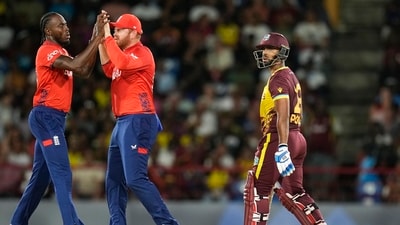 For England's bowling department, Jofra Archer, Adil Rashid, Moeen Ali and Liam Livingstone took a wicket each. (PTI) For England's bowling department, Jofra Archer, Adil Rashid, Moeen Ali and Liam Livingstone took a wicket each. (PTI)