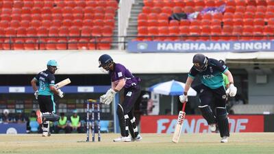 Players in action during the Sher-e-Punjab T20 Cup at the IS Bindra Stadium in Mohali. (HT Photo) Players in action during the Sher-e-Punjab T20 Cup at the IS Bindra Stadium in Mohali. (HT Photo)