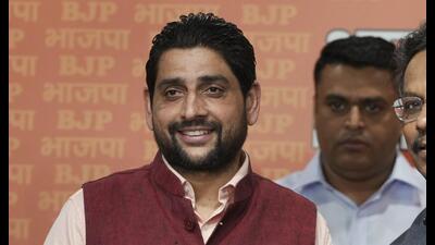 Sheetal Angural who has been fielded by the BJP to contest the Jalandhar West assembly bypoll. Sheetal Angural who has been fielded by the BJP to contest the Jalandhar West assembly bypoll.
