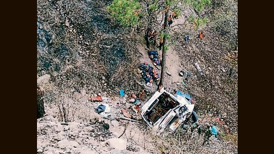 Taking serious note of a bus accident near Akhnoor on May 30, the administration has suspended a traffic police official for dereliction of duty. (ANI File)