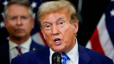 Trump Media, which owns Truth Social, has been volatile since going public earlier this year with the stock soaring as high as $79.38 in the days after its debut before sinking as low as $22.55 in the weeks after. (REUTERS)
