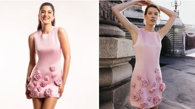 Shanaya Kapoor dazzles in NBL's mini rose dress. Shanaya Kapoor dazzles in NBL's mini rose dress.