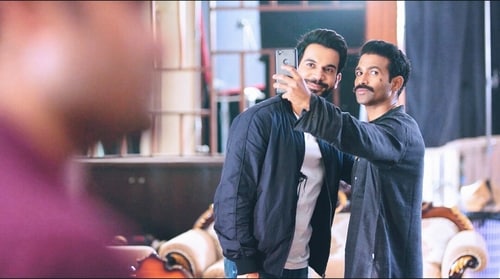 Vinod Rawat and Rajkummar Rao in a still from Pushtaini.