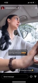 Screengrab of Natasa Stankovi’s Instagram Story. Screengrab of Natasa Stankovi’s Instagram Story.