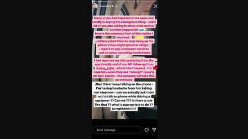 Joonie Tan, the Bengaluru based pastry artist, took to Instagram to share her experience with Uber. (Instagram/joonietan)