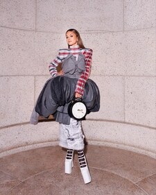 Natasha Poonawalla rocked a Thom Browne puff creation at the CFDA Awards last year (Photo: Instagram) Natasha Poonawalla rocked a Thom Browne puff creation at the CFDA Awards last year (Photo: Instagram)